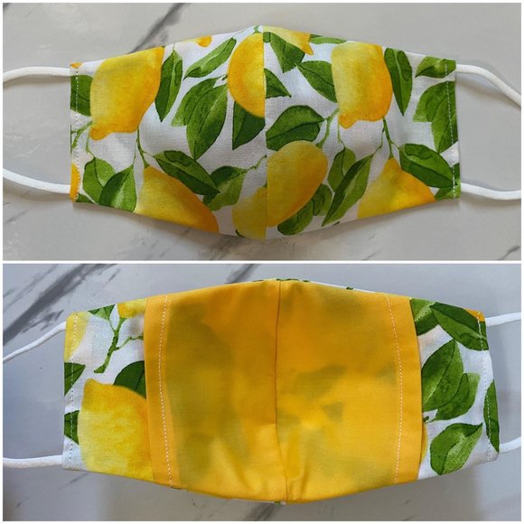 Cloth Face Masks - Lemon - Picture 3 of 4